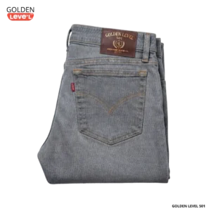 Pantalón de mezclilla Golden Level 501 gris para hombre corte recto vaquero venta por mayoreo