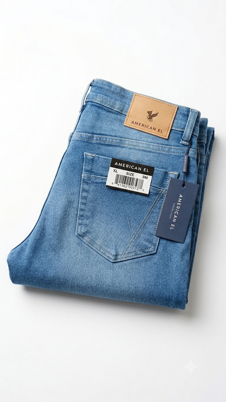 Pantalón de azul claro American Golden azul mezclilla para hombre venta por mayoreo Golden Level