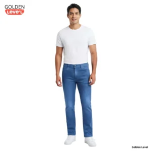 Pantalón de mezclilla Golden Level azul mezclilla para hombre venta por mayoreo